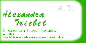 alexandra triebel business card